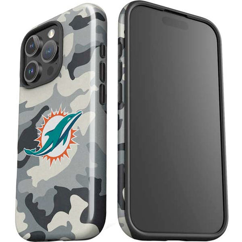 NFL Miami Dolphins Camo iPhone 16 Pro Max Impact Case
