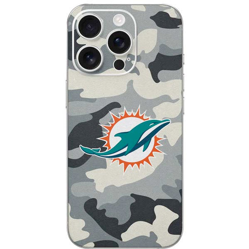 NFL Miami Dolphins Camo iPhone 16 Pro Skin