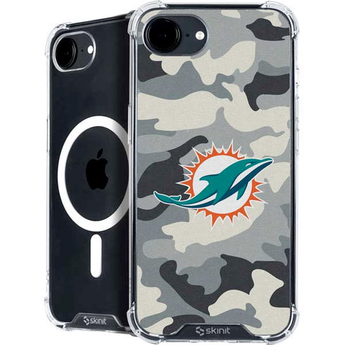 NFL Miami Dolphins Camo iPhone 16e MagSafe Case