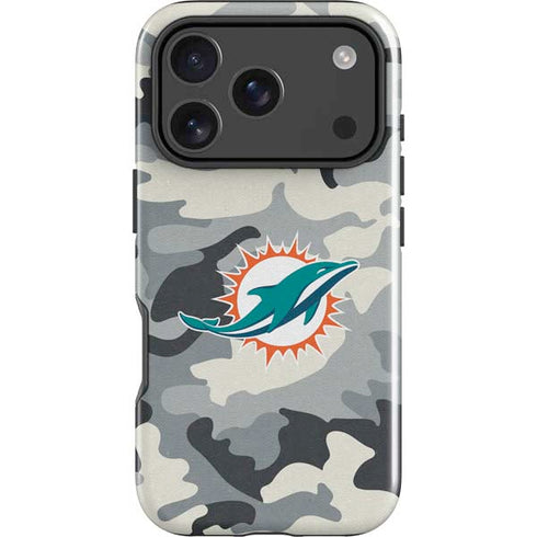 NFL Miami Dolphins Camo iPhone 18 Pro Impact Case