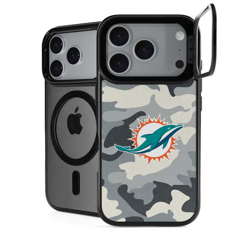 NFL Miami Dolphins Camo iPhone 18 Pro Max Kickstand Case