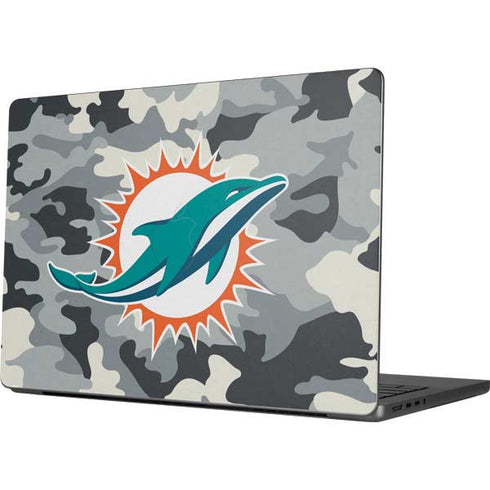 NFL Miami Dolphins Camo Apple MacBook Pro 14-inch Skin