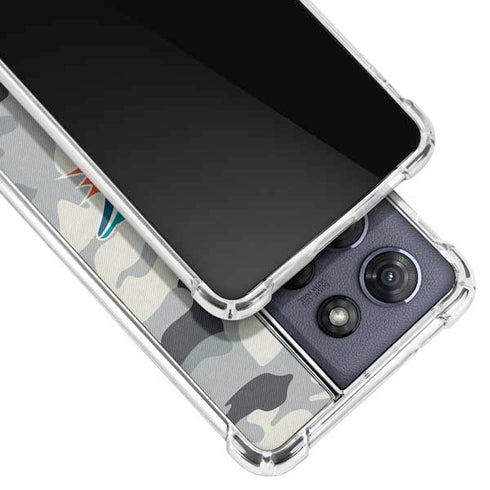 NFL Miami Dolphins Camo Moto G 5G (2025) Clear Case