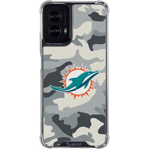 NFL Miami Dolphins Camo Moto G Power 5G (2024) Clear Case