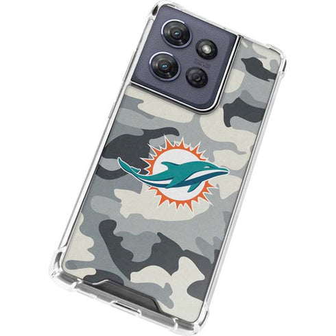 NFL Miami Dolphins Camo Moto G Stylus 5G (2025) Clear Case