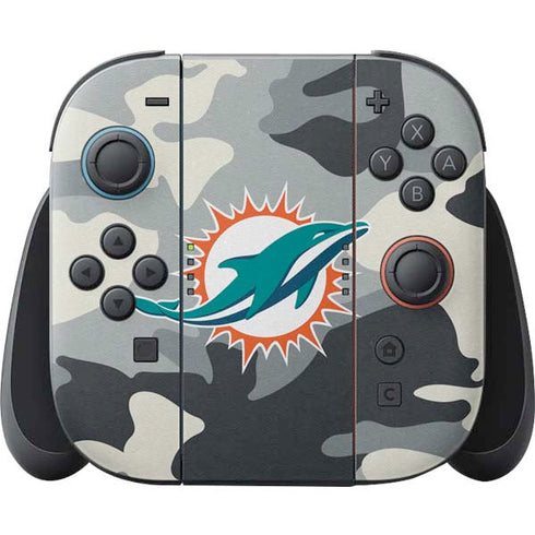 NFL Miami Dolphins Camo Nintendo Switch 2 (2025) Joy-Con Controller Skin