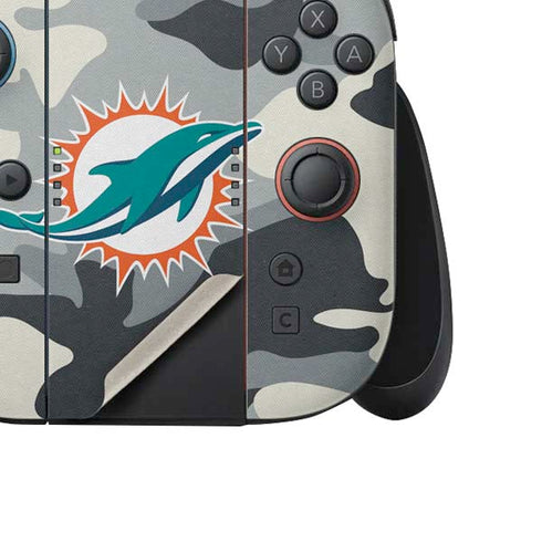 NFL Miami Dolphins Camo Nintendo Switch 2 (2025) Joy-Con Controller Skin