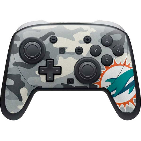 NFL Miami Dolphins Camo Nintendo Skins