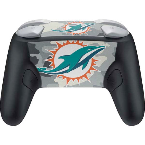 NFL Miami Dolphins Camo Nintendo Switch 2 (2025) Pro Controller Skin