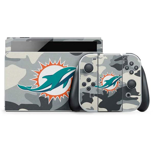 NFL Miami Dolphins Camo Nintendo Skins