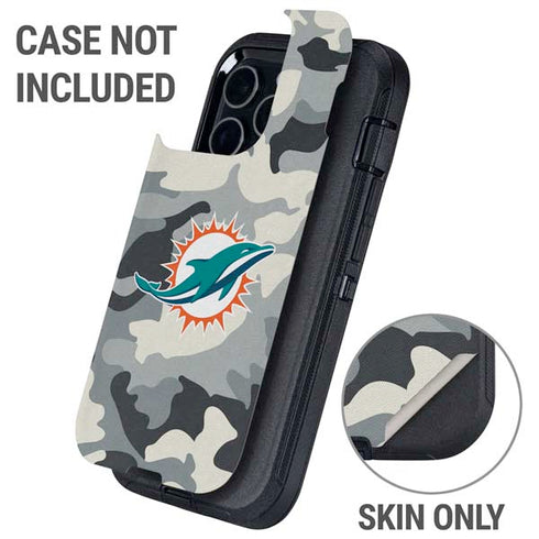 NFL Miami Dolphins Camo Otterbox Defender iPhone Skin