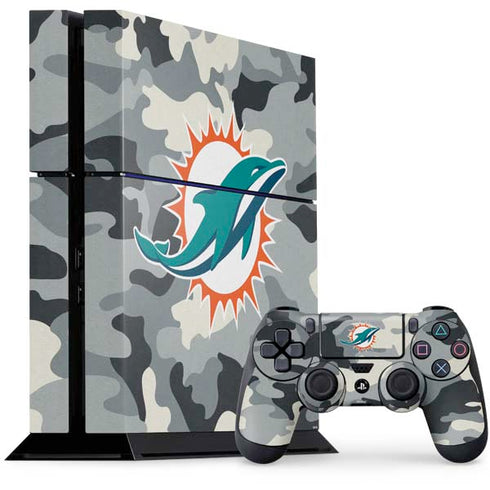 NFL Miami Dolphins Camo PlayStation PS4 Skins