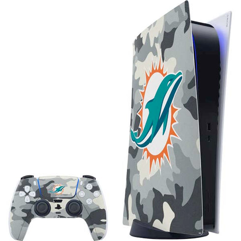 NFL Miami Dolphins Camo PlayStation PS5 Skins