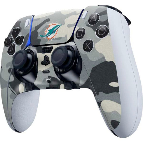 NFL Miami Dolphins Camo PS5 DualSense Edge Pro Controller Skin