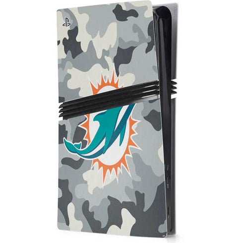 NFL Miami Dolphins Camo PS5 Pro Console Skin
