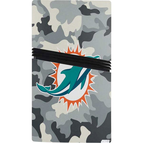 NFL Miami Dolphins Camo PS5 Pro Console Skin