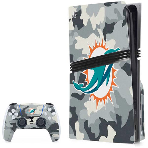 NFL Miami Dolphins Camo PlayStation PS5 Skins
