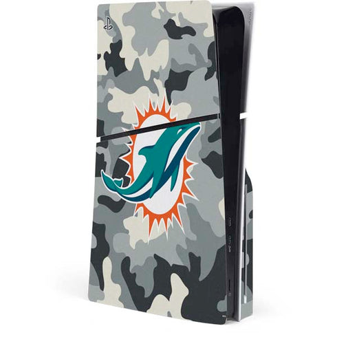 NFL Miami Dolphins Camo PlayStation PS5 Skins
