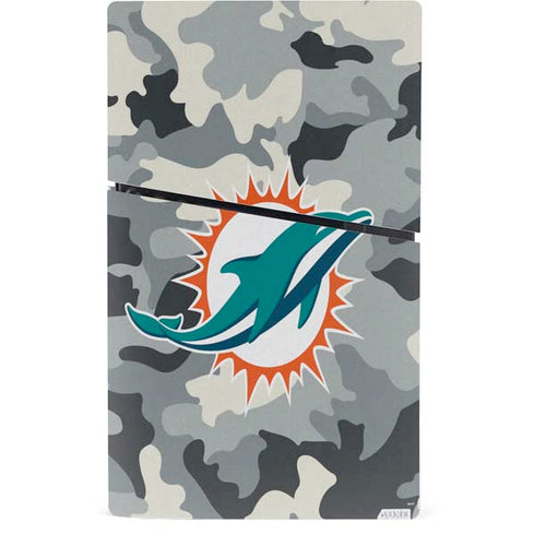 NFL Miami Dolphins Camo PS5 Slim Digital Edition Console Skin