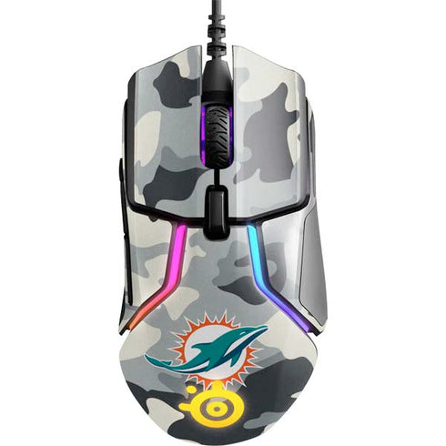 NFL Miami Dolphins Camo SteelSeries Rival 600 Gaming Mouse Skin