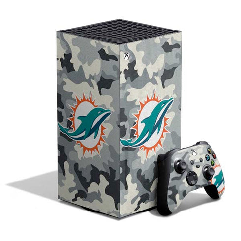 NFL Miami Dolphins Camo XBox Series X Digital Edition Bundle Skin