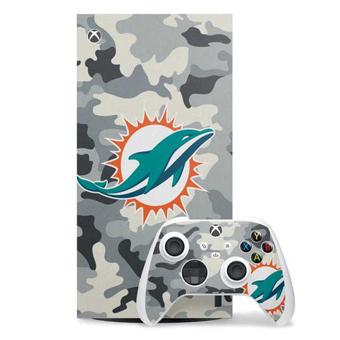 NFL Miami Dolphins Camo Xbox Series X Skins