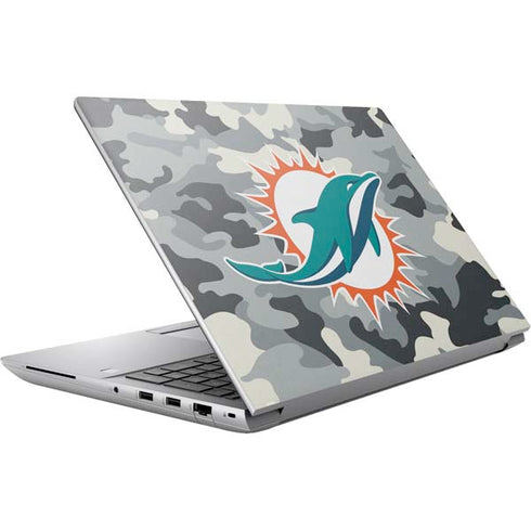 NFL Miami Dolphins Camo HP ZBook Fury 16 G10 Skin