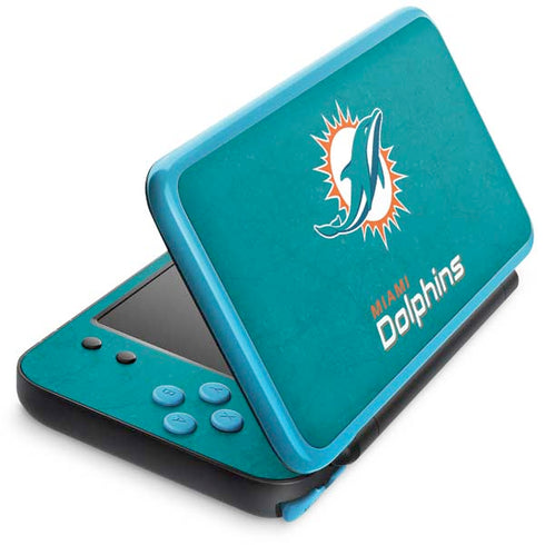 NFL Miami Dolphins Distressed- Aqua Nintendo Skins