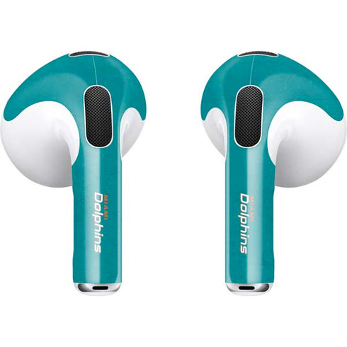 NFL Miami Dolphins Distressed- Aqua Apple AirPods (3rd Gen 2021) Skin