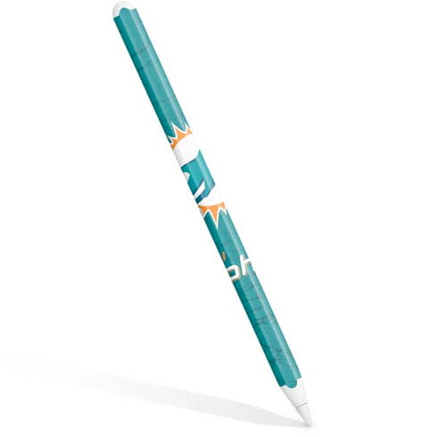 NFL Miami Dolphins Distressed- Aqua Apple Pencil (2nd Gen 2019) Skin
