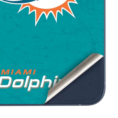 NFL Miami Dolphins Distressed- Aqua Galaxy A35 5G Skin