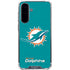 NFL Miami Dolphins Distressed- Aqua Galaxy A36 5G Clear Case