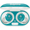 NFL Miami Dolphins Distressed- Aqua Galaxy Buds Plus Skin