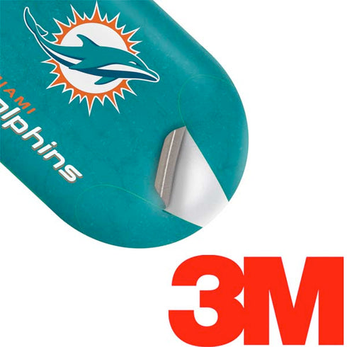 NFL Miami Dolphins Distressed- Aqua Galaxy Buds Plus Skin