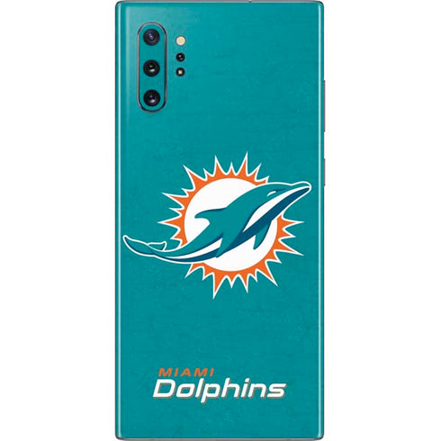 NFL Miami Dolphins Distressed- Aqua Galaxy Note 10 Plus Skin