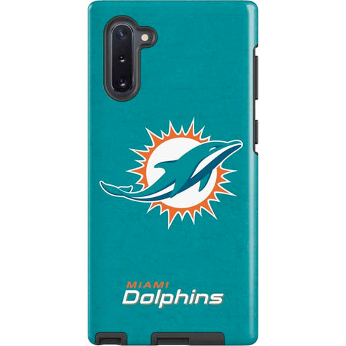 NFL Miami Dolphins Distressed- Aqua Galaxy Cases