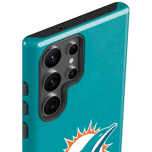 NFL Miami Dolphins Distressed- Aqua Galaxy S23 Ultra Pro Case