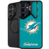 NFL Miami Dolphins Distressed- Aqua Galaxy S25 Plus Kickstand Case