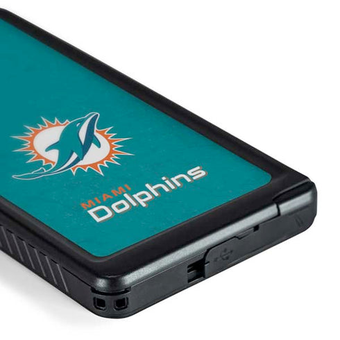 NFL Miami Dolphins Distressed- Aqua Galaxy S24 Ultra Waterproof Case