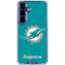 NFL Miami Dolphins Distressed- Aqua Galaxy S25 Plus Clear Case