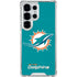NFL Miami Dolphins Distressed- Aqua Galaxy S25 Ultra Clear Case