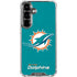 NFL Miami Dolphins Distressed- Aqua Galaxy S26 Clear Case
