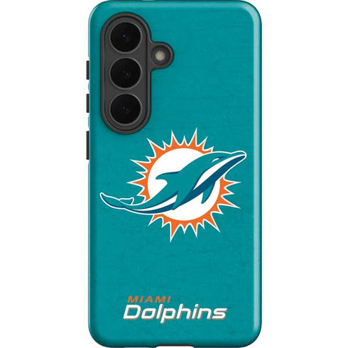 NFL Miami Dolphins Distressed- Aqua Galaxy S26 Impact Case