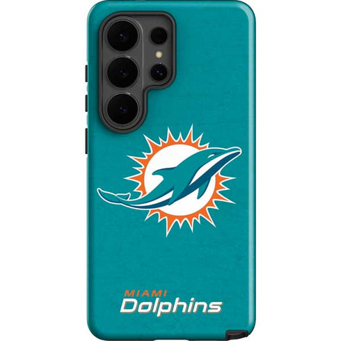 NFL Miami Dolphins Distressed- Aqua Galaxy S26 Ultra Impact Case