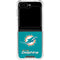 NFL Miami Dolphins Distressed- Aqua Galaxy Z Flip6 Clear Case