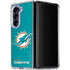 NFL Miami Dolphins Distressed- Aqua Galaxy Z Fold5 5G Clear Case