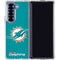 NFL Miami Dolphins Distressed- Aqua Galaxy Z Fold6 Clear Case