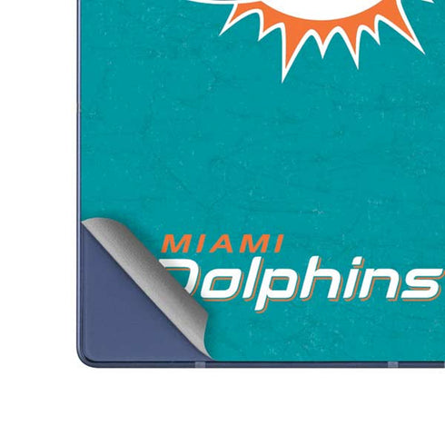 NFL Miami Dolphins Distressed- Aqua Galaxy Z Fold6 Skin