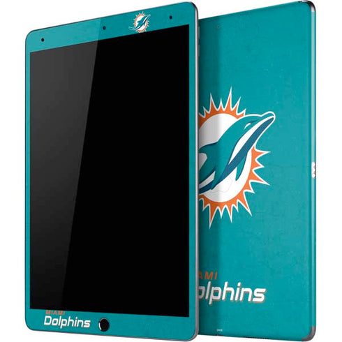 NFL Miami Dolphins Distressed- Aqua iPad Skins