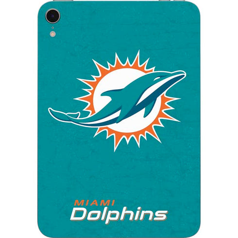 NFL Miami Dolphins Distressed- Aqua Apple iPad Mini Skin